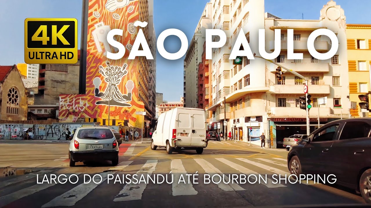 🇧🇷 Largo do Paissandú até o Bourbon Shopping, São Paulo • 4K