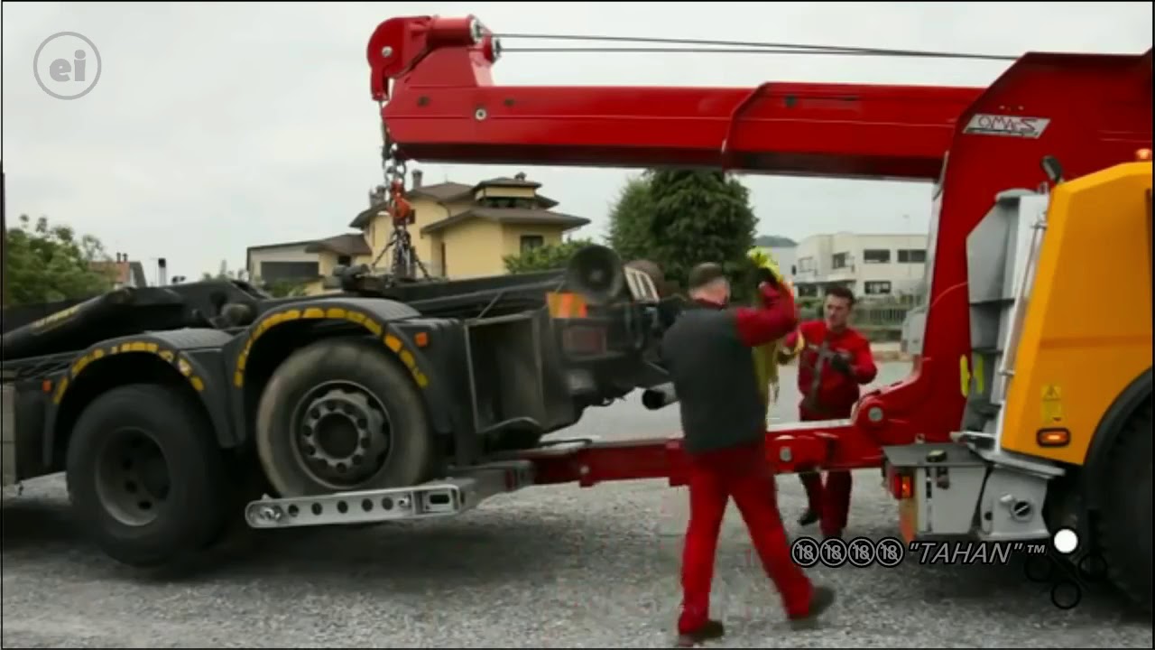 Begini Cara Derek Truk Kontainer di German CANGGIH