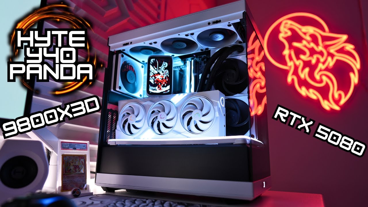 HYTE Y40 Panda Step-by-Step Guide on How To Build a Gaming PC 9800X3D + RTX 5080