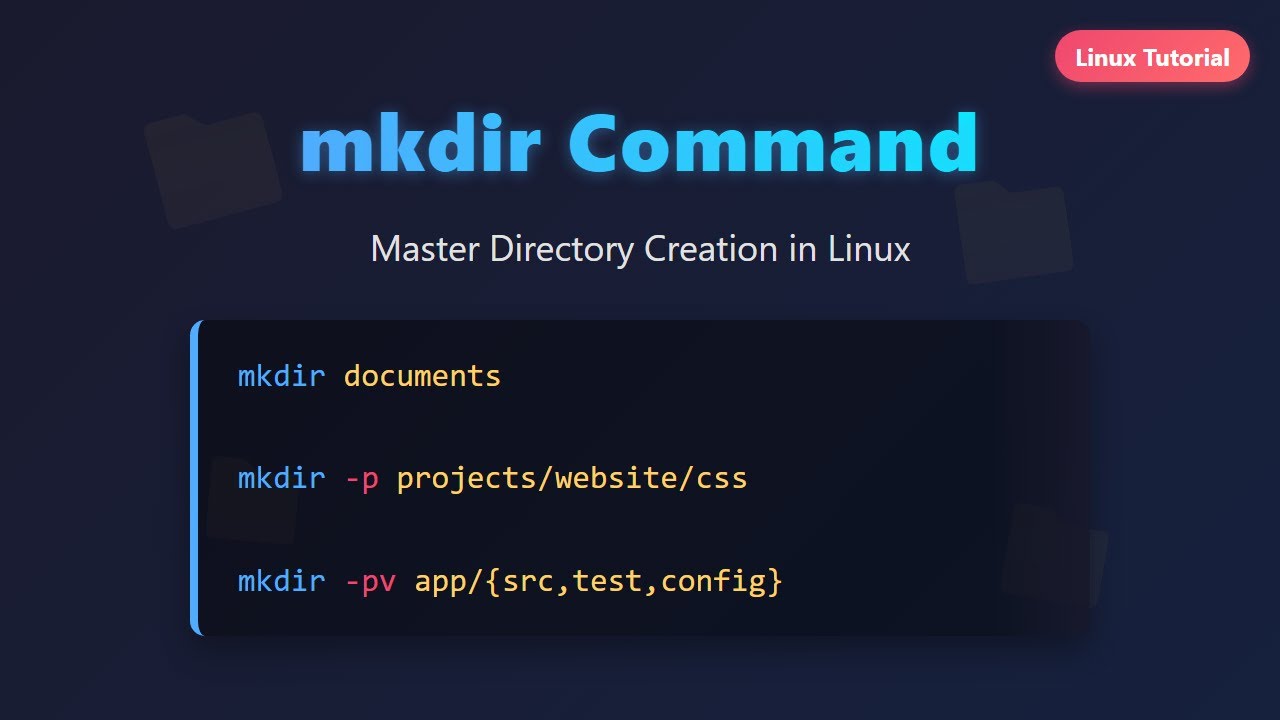 Команда mkdir в Linux: создавайте каталоги как профессионал! 🚀