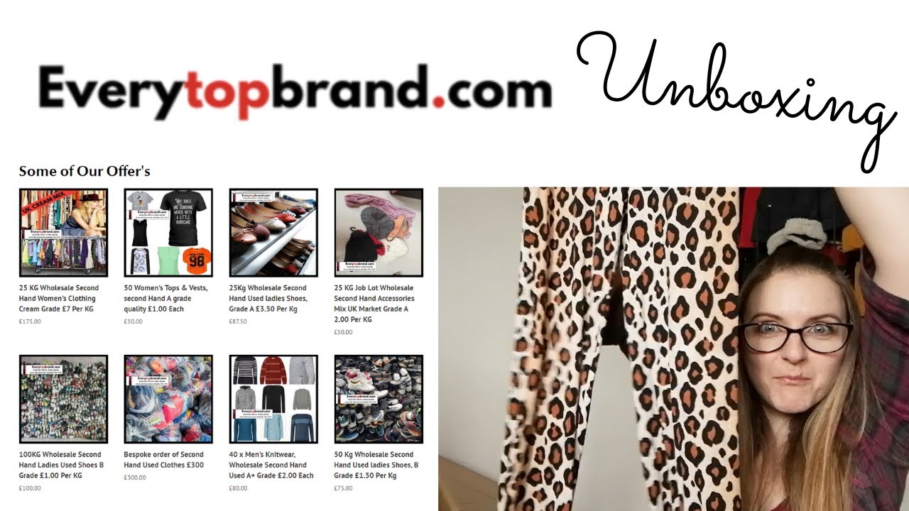 Everytopbrand Wholesale Used Clothing Unboxing Review | UK Ebay Reseller Buying Clothing To Resell