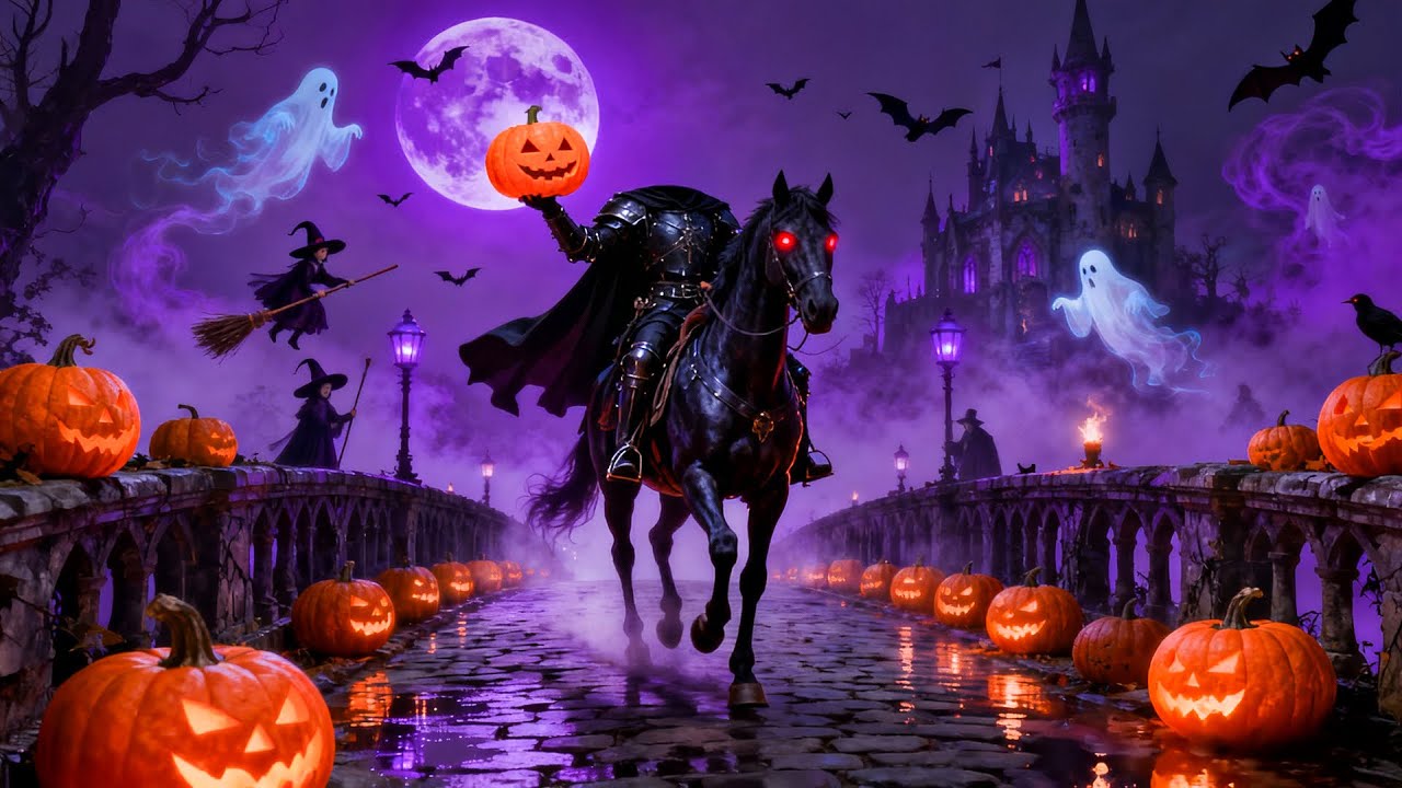 Halloween Ambience 🎃 Ride of the Headless Horseman 👻 Best Relaxing Halloween Music, Spooky Sounds