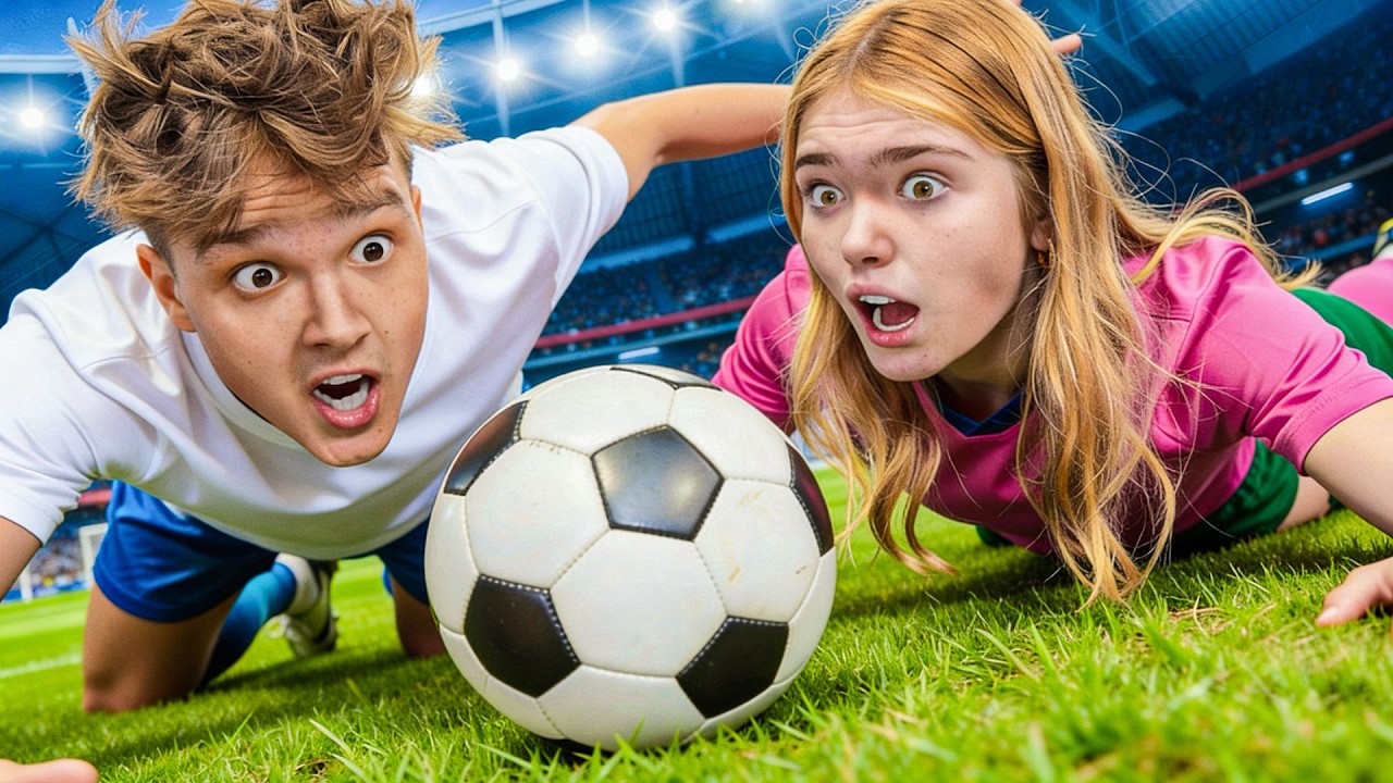 Unser erstes mal FUSSBALL spielen! (XXLChallenge)