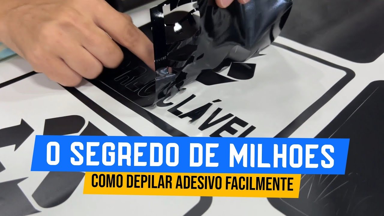 COMO DEPILAR ADESIVO RECORTADO FACILMENTE - ESSE SEGREDO NENHUMA EMPRESA DE CV TE CONTA