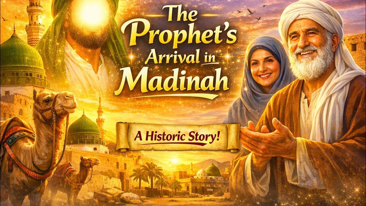 “The Story of Prophet ﷺ’s Arrival in Madinah 🌙✨ حضور ﷺ کی مدینہ آمد کی کہانی”