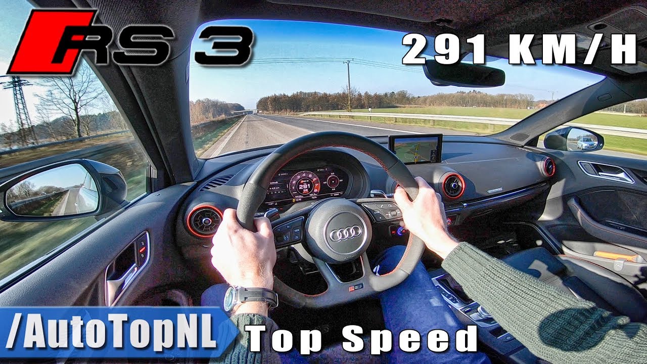 2019 AUDI RS3 Sportback 291km/h Autobahn TOP SPEED by AutoTopNL