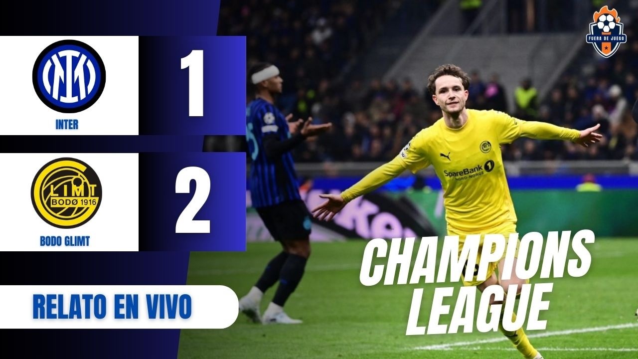 😱 &iexcl;BATACAZO! BODO GLIMT LE GAN&Oacute; Y BORR&Oacute; DE LA CHAMPIONS LEAGUE AL INTER 🏆🇳🇴