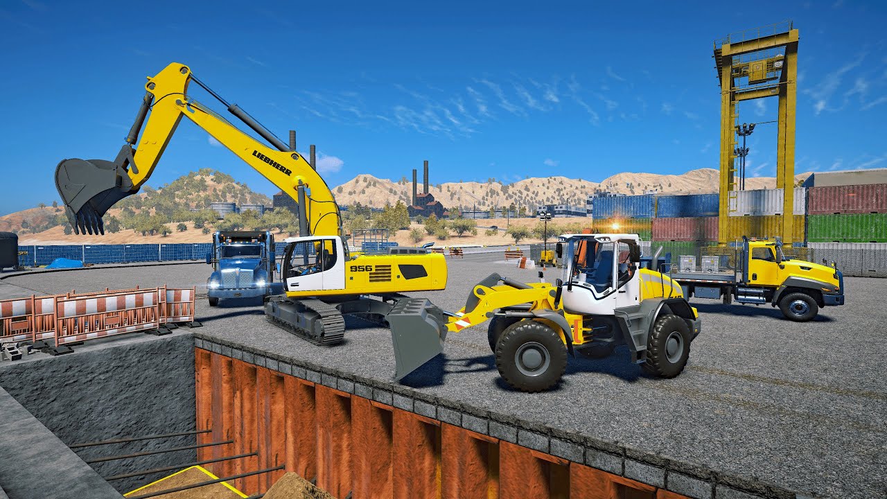 New Construction Simulator 2022 - Harbor Pier - USA Map 009 - Neuer Bau-Simulator