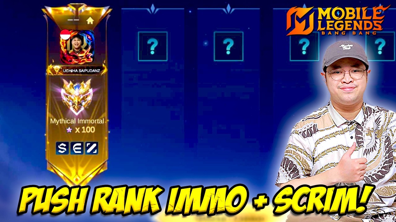 🔴 LIVE PUSH RANK DI IMMORTAL + LATIHAN TANDING VIEWER VS VIEWER❗MABAR VIP❗LIVE STREAM MOBILE LEGEND