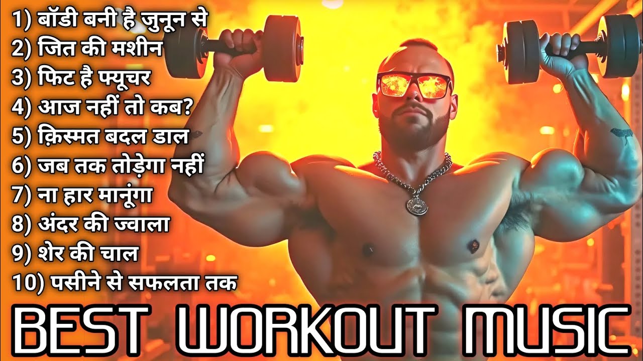 Top 10 Hindi Gym Workout Motivation Anthem 2025 🔥 Gym Music 💪