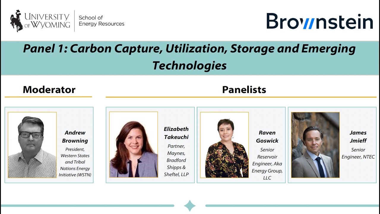 Tribal Energy Summit | Panel 1: CCUS and Emerging Technologies