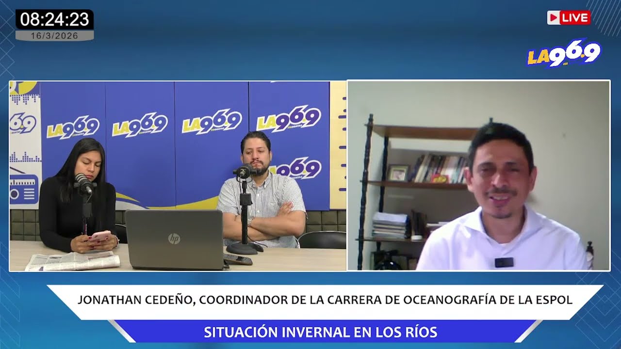 Situación invernal en los Ríos | Jonathan Cedeño, coordinador de la carrera de oceanografíca