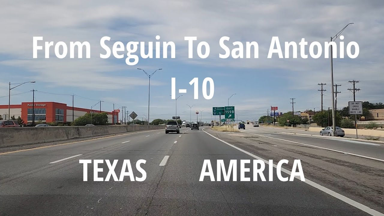 The I-10 drive from Seguin to San Antonio TX US Oct 2025