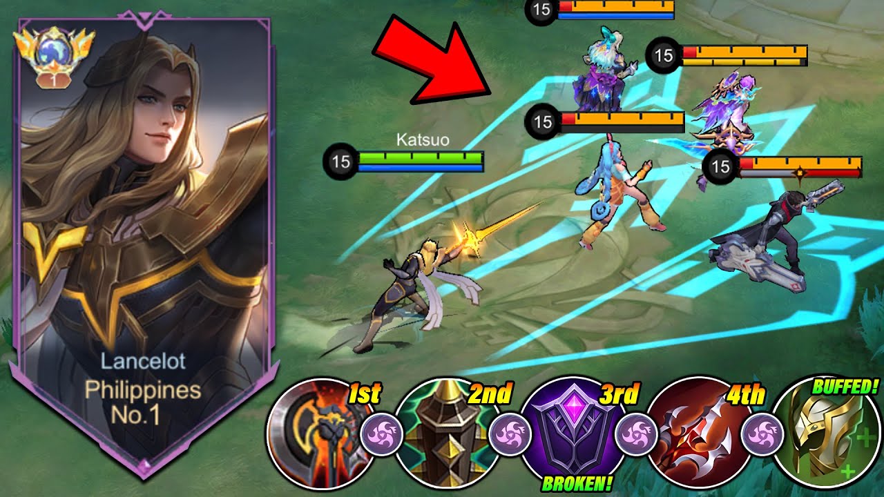 LANCELOT NEW BUILD PATTERN & EMBLEM TO DOMINATE IN SOLO IMMORTAL RANK! (INTENSE MATCH!) - MLBB