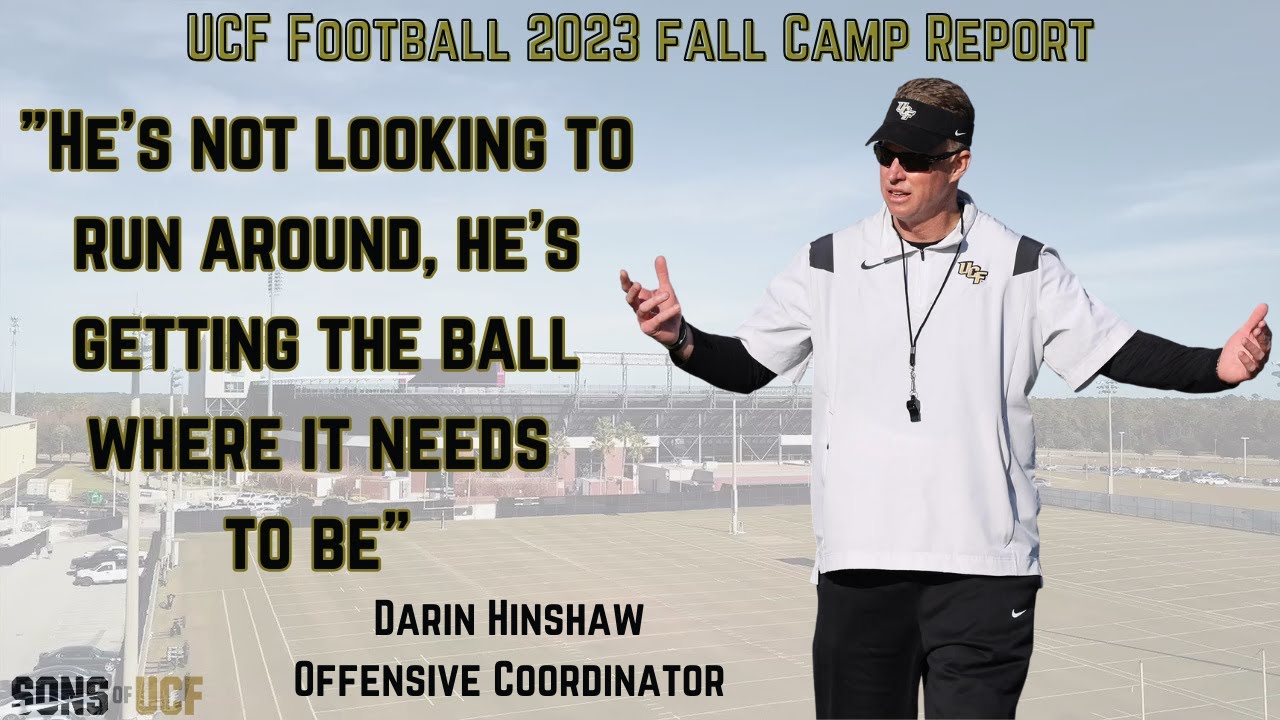 2023 UCF Football Practice: August 9th, 2023 with Offensive Coordination Darin Hinshaw