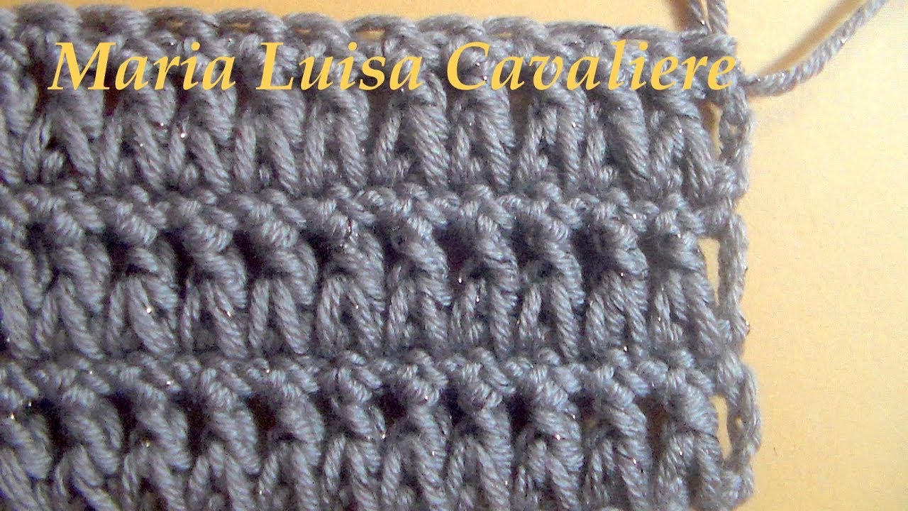 Punto diamante all'uncinetto tutorial