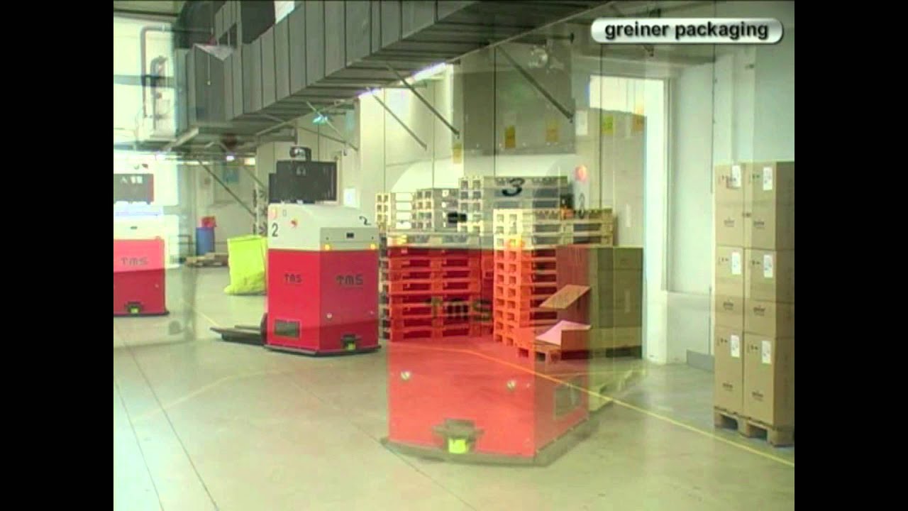 Fahrerloses Transportsystem (FTS) von DS AUTOMOTION bei Greiner
