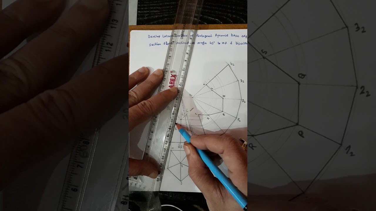 Development of Truncated Pentagonal Pyramid using Rotation method 2