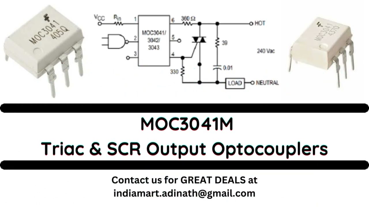MOC3041M Triac & SCR Output Optocouplers