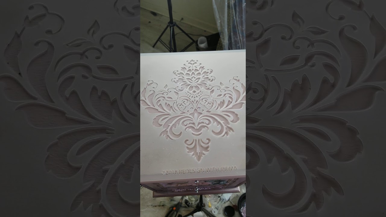 Raised Stencil with Glass Bead Gel - Eclat Designs By Crystin 2022