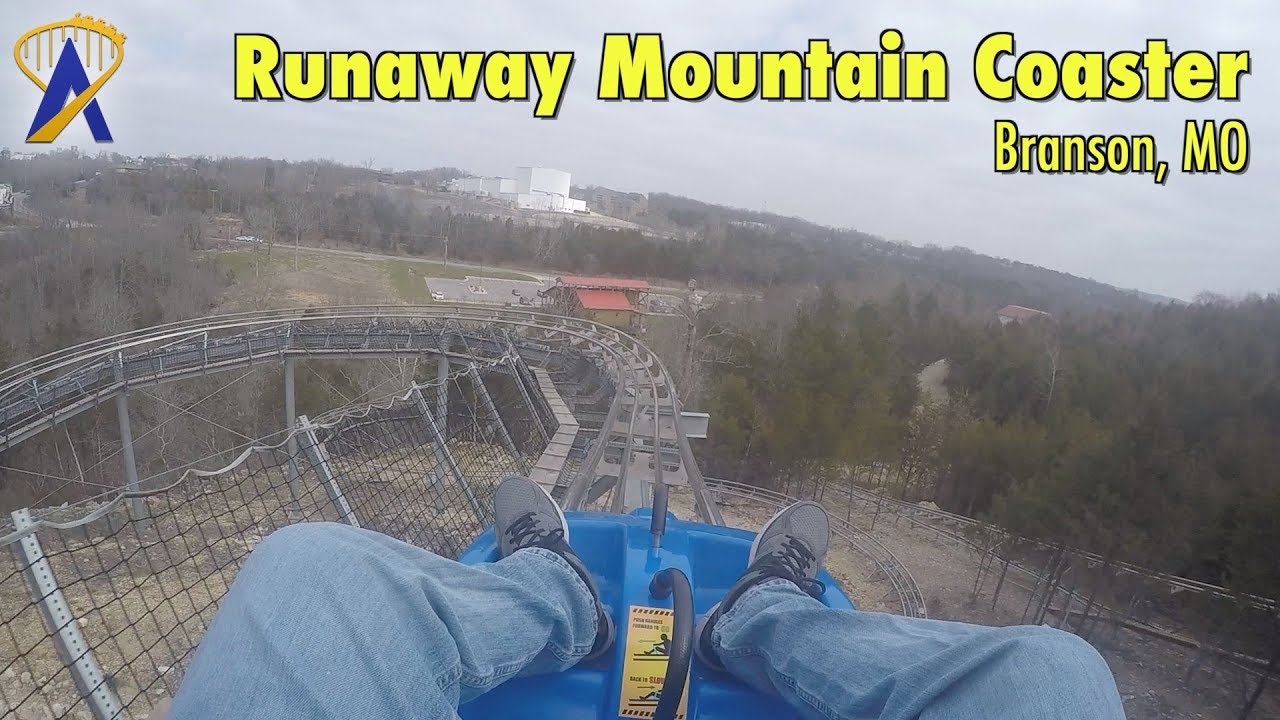The Runaway Branson Mountain Coaster - No Brakes POV in Branson MO