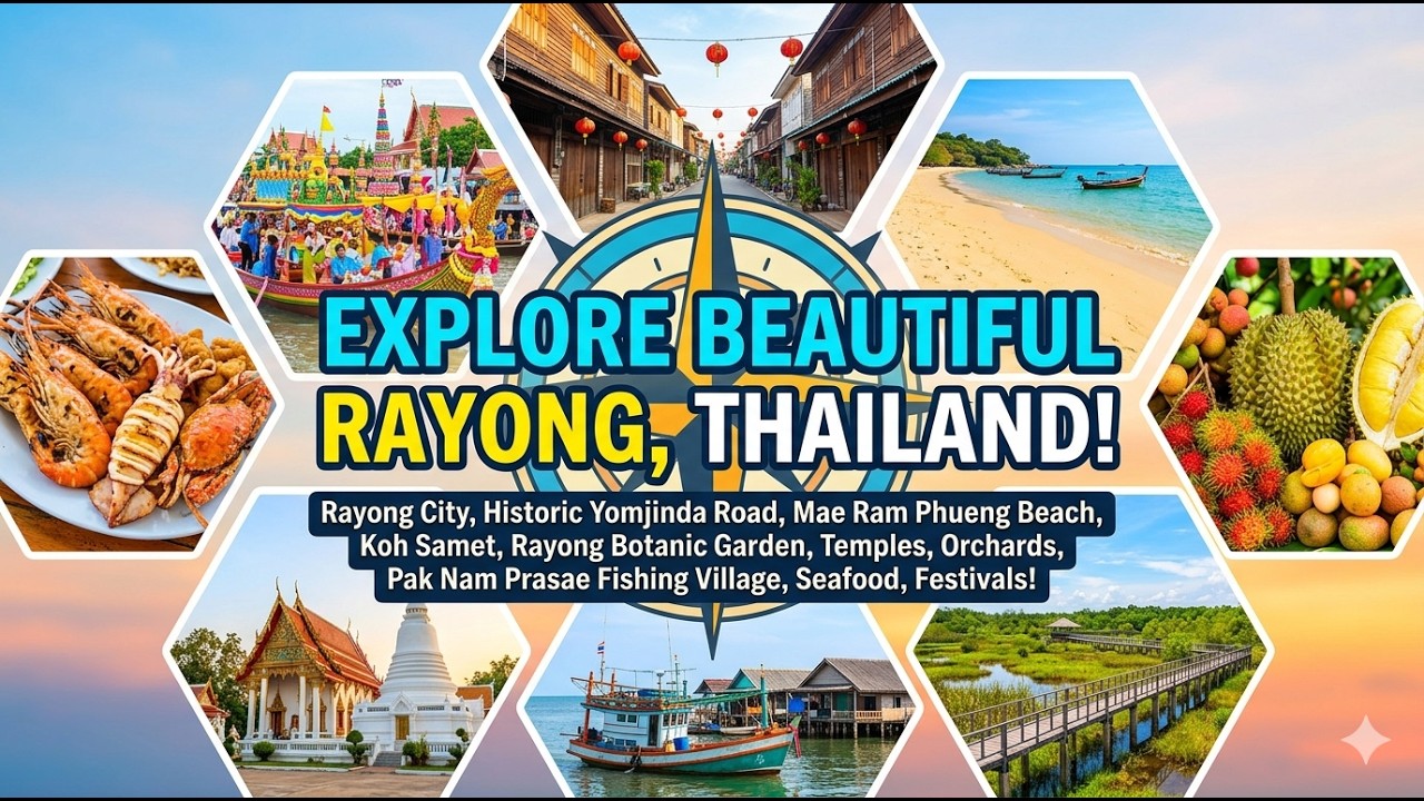 Rayong travel guide: beaches, markets, seafood, nature and culture.เที่ยวระยองครบทุกที่