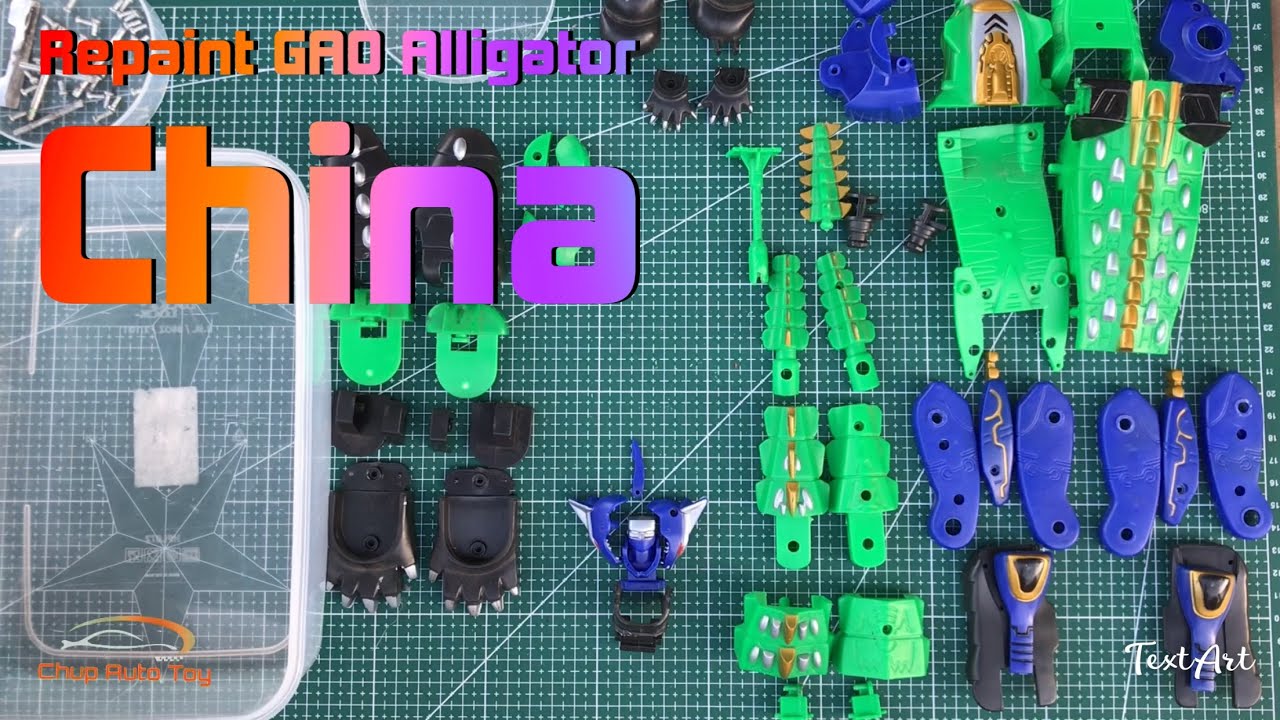Custom - Repaint GAO Alligator China/Sơn lại GAO cá sấu China - P1/2 #gao #alligator #painting