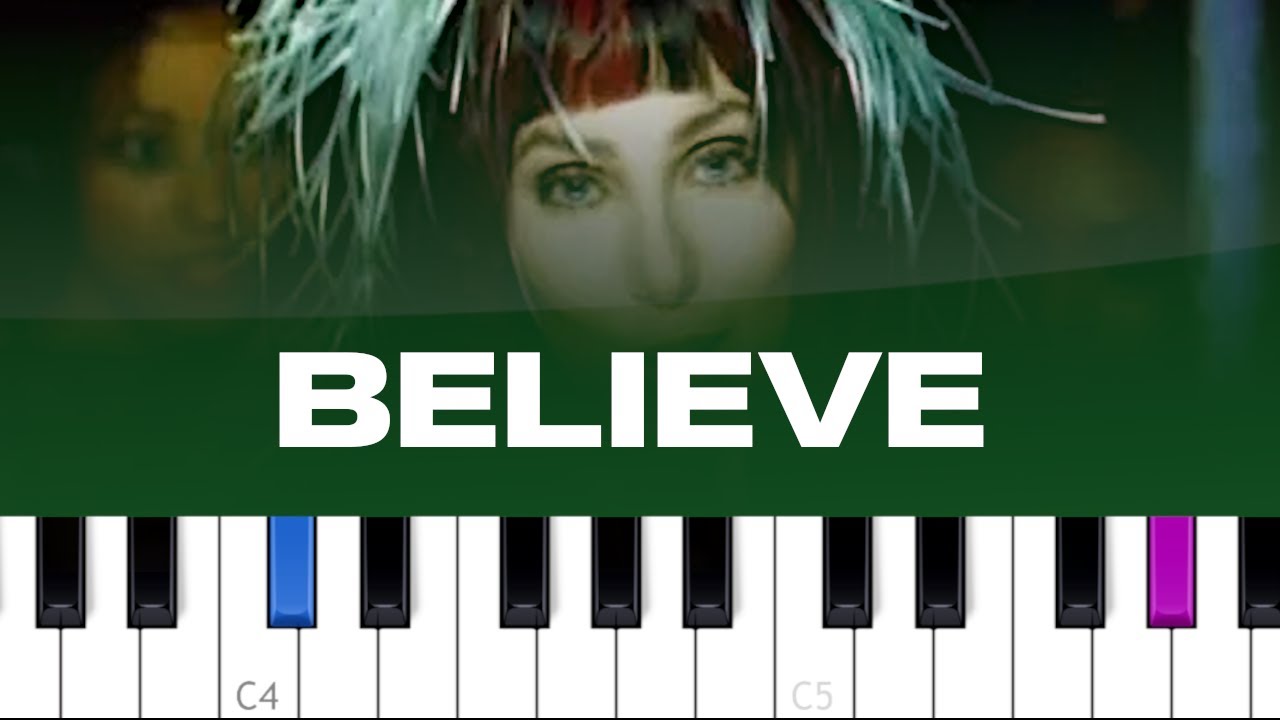 Cher - Believe (piano tutorial)