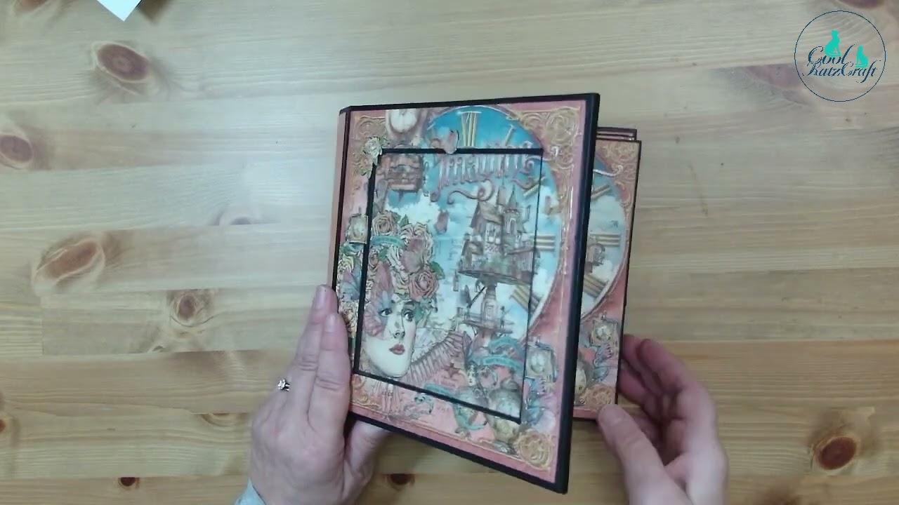 Walk Through of the Imagine Album (CoolKatzCraft Ltd) using Graphic 45 'Imagine'