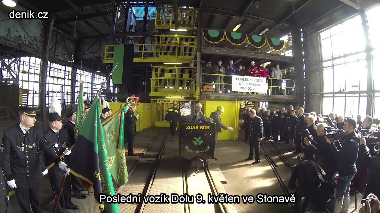 Stonava: Poslední vozík s uhlím z Dolu 9. květen