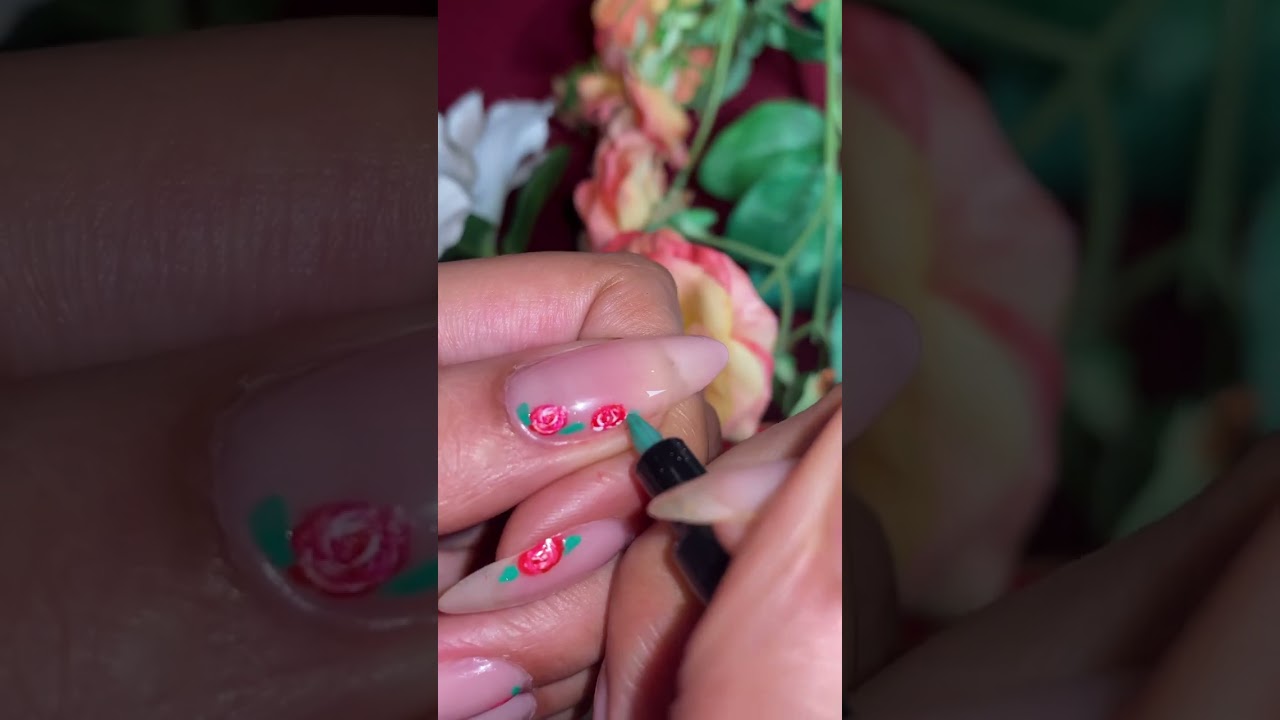 Nails.INC Mani Markers Rose Nail Art Tutorial