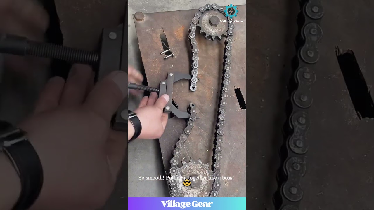 This Chain Joining Gadget is NEXT LEVEL Satisfying! 😎🔧 #mechanic #tool #satisfying #gadget #DIY