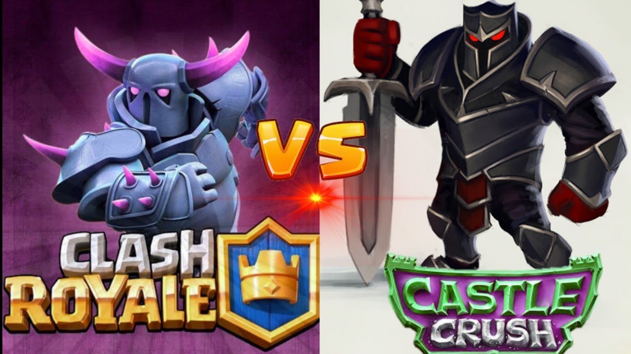 Clash Royal Vs Castle Crush - All card's Comparison!