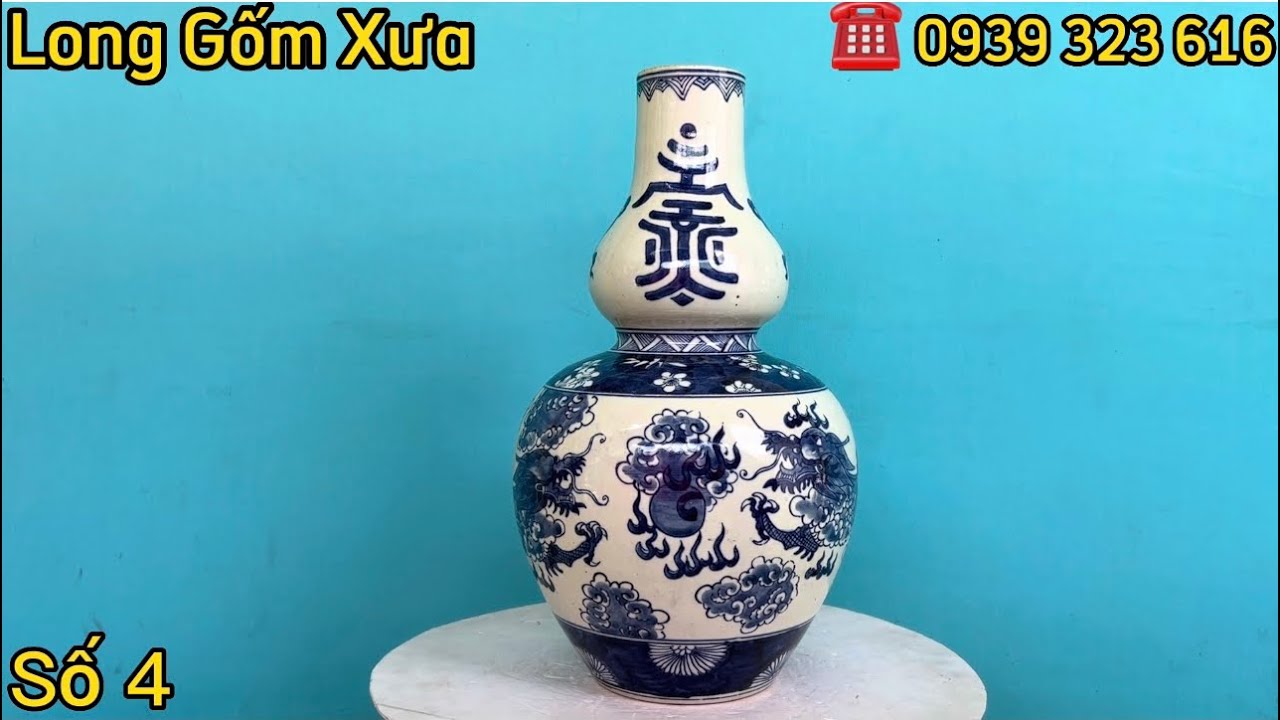 ☎️ Hồ Lô Gốm Tàu Song Long + Bát Nguyên Gốm Tàu + Ngày 11/12/2025