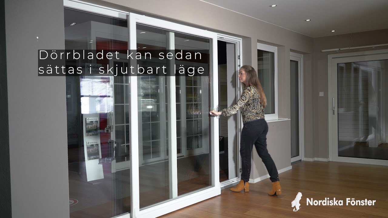 Skjutdörr PVC 2 delad