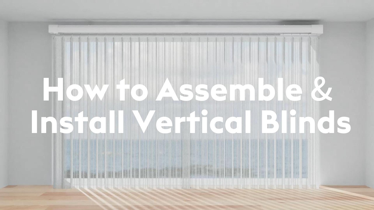 How to Install Vertical Blinds | Track Assembly (Splicing) + Inside & Outside Mount
