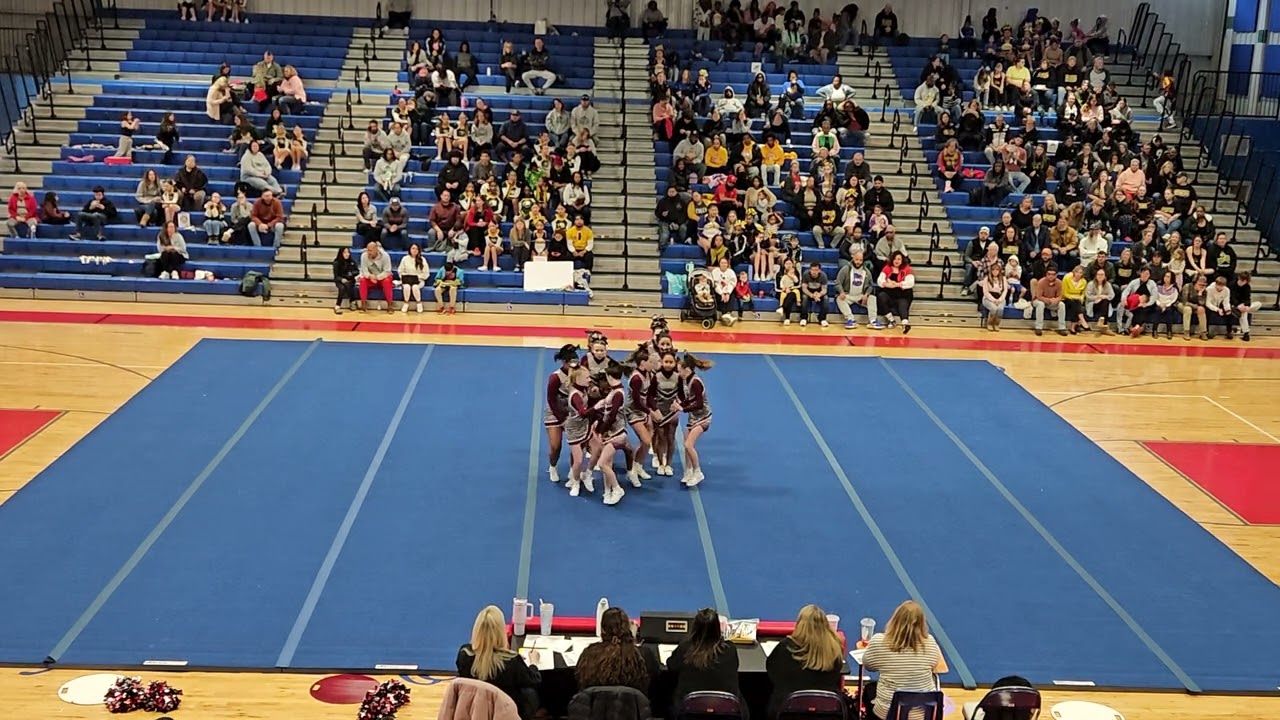 Floyd T. Binns Middle School at Caroline Middle School Cheer Invitational 2025 ❤️🤍