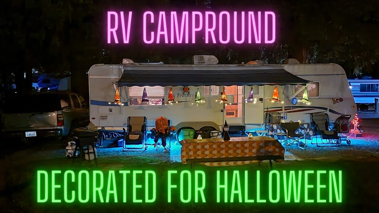 RV Campground Decorated for Halloween