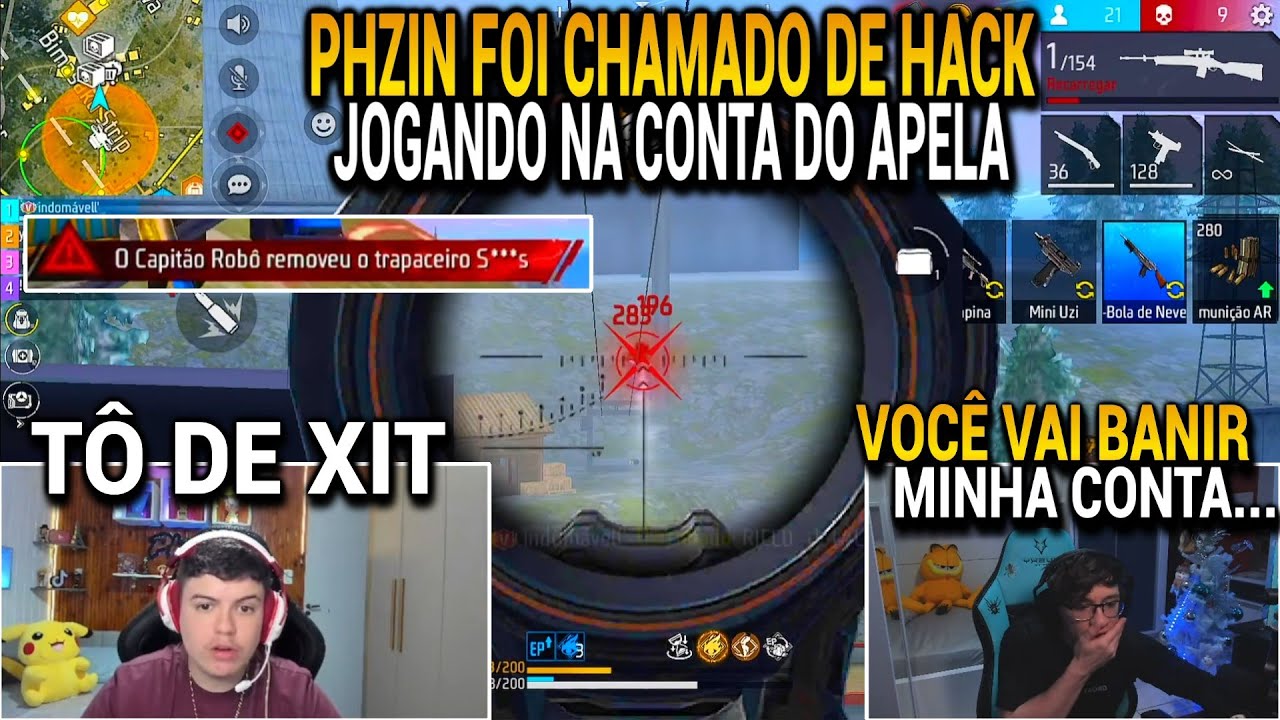 PHZIN ALMOST BANNED APELAPATO'S MAIN FREE FIRE ACCOUNT AFTER DOING THIS IN THIS MATCH