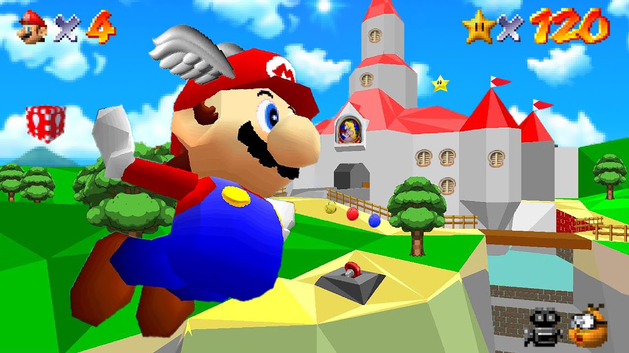 Super Mario 64 recreated in Sonic Robo Blast 2