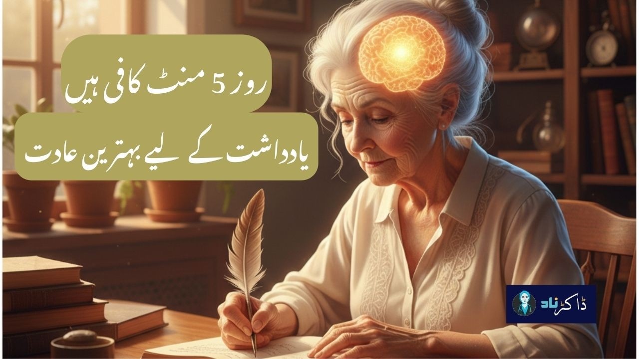 یادداشت اور دماغی کمزوری کو کم کرنے میں مدد دینے والی ایک سادہ  اورروزمرہ کی عادت