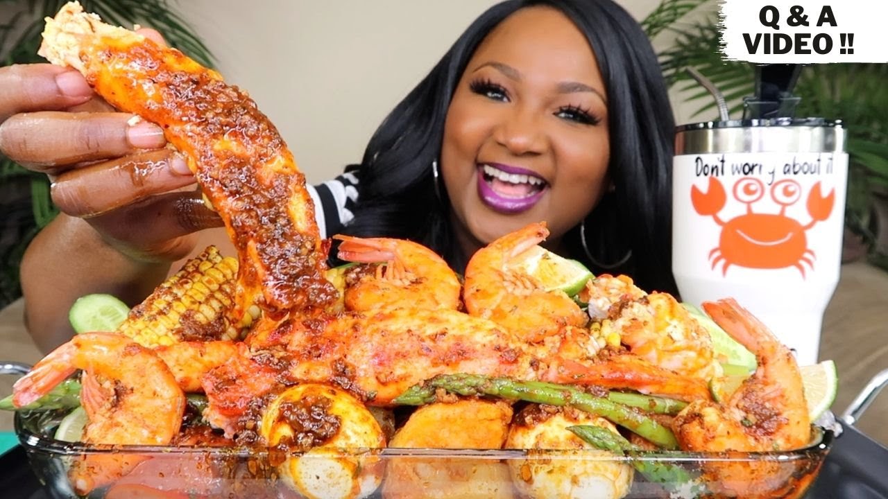 DESHELLED SEAFOOD BOIL !! KING CRAB MUKBANG + KIM B BUTTER SAUCE 먹방쇼