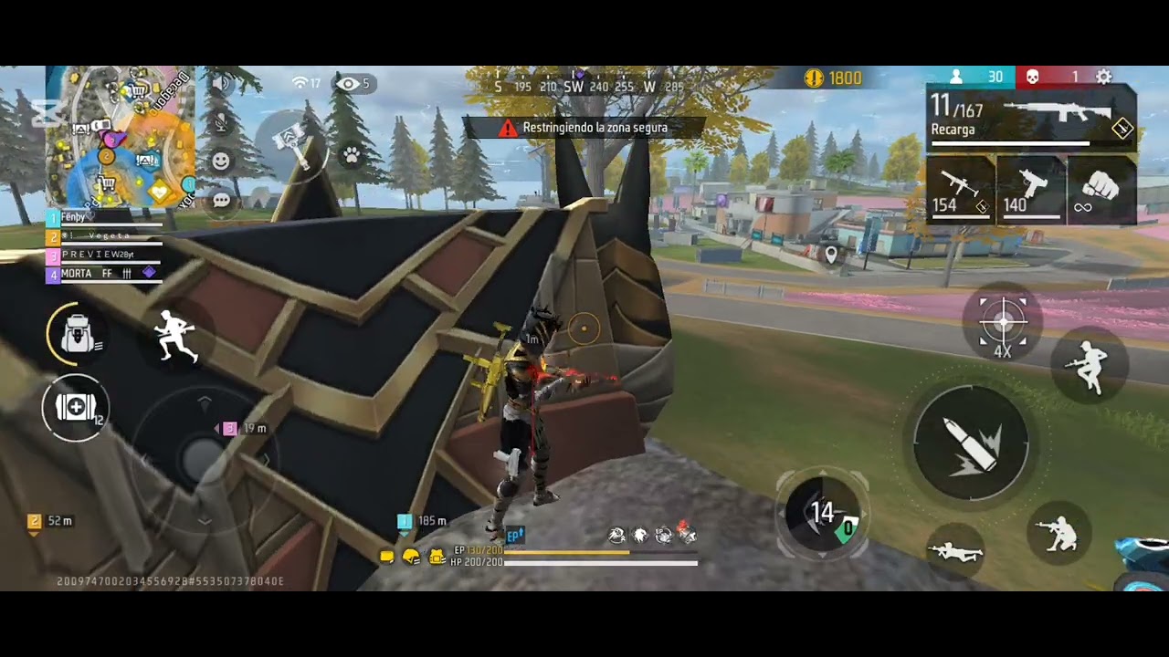 SUBO A HEROICO EN ESTA PARTIDA Y NO CREERAS LO QUE HICE CON 20% DE VIDA. #freefire #viral 