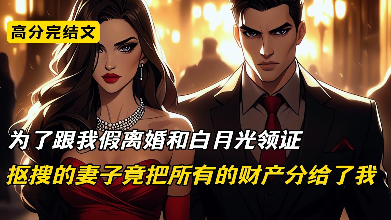 【爽文】为了跟我假离婚和白月光领证，抠搜的妻子竟把所有的财产分给了我#爽文 #完结文 #二次元#爽文#柳如烟