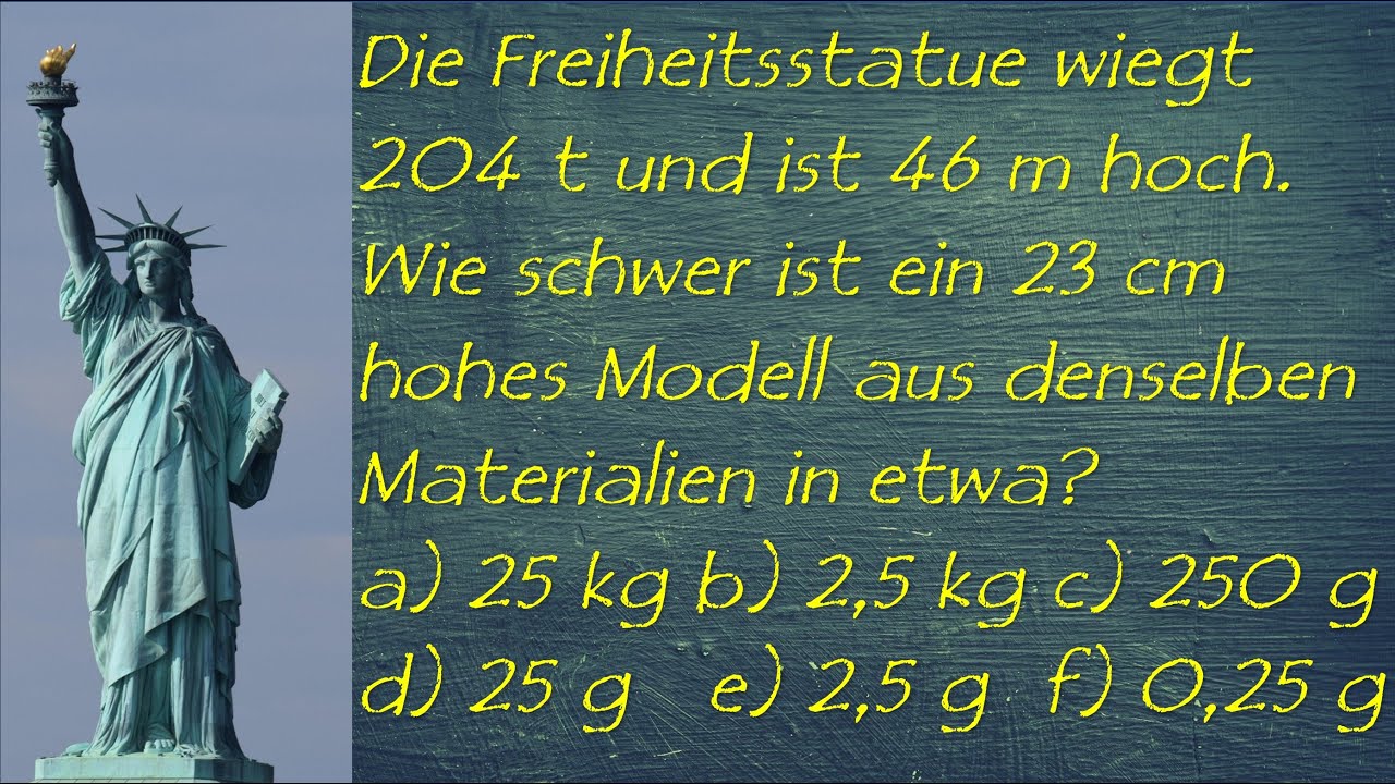 Alle schätzen falsch: Rätsel Freiheitsstatue | einfach erklärt