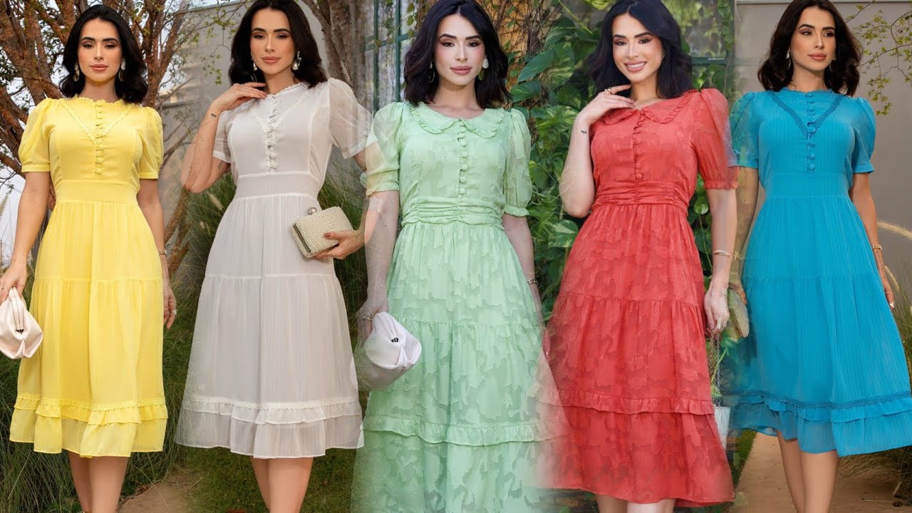 VESTIDOS MARAVILHOSOS COM BIANCA TESSARI ✅ SHIOMIX MODA MODESTA ✅