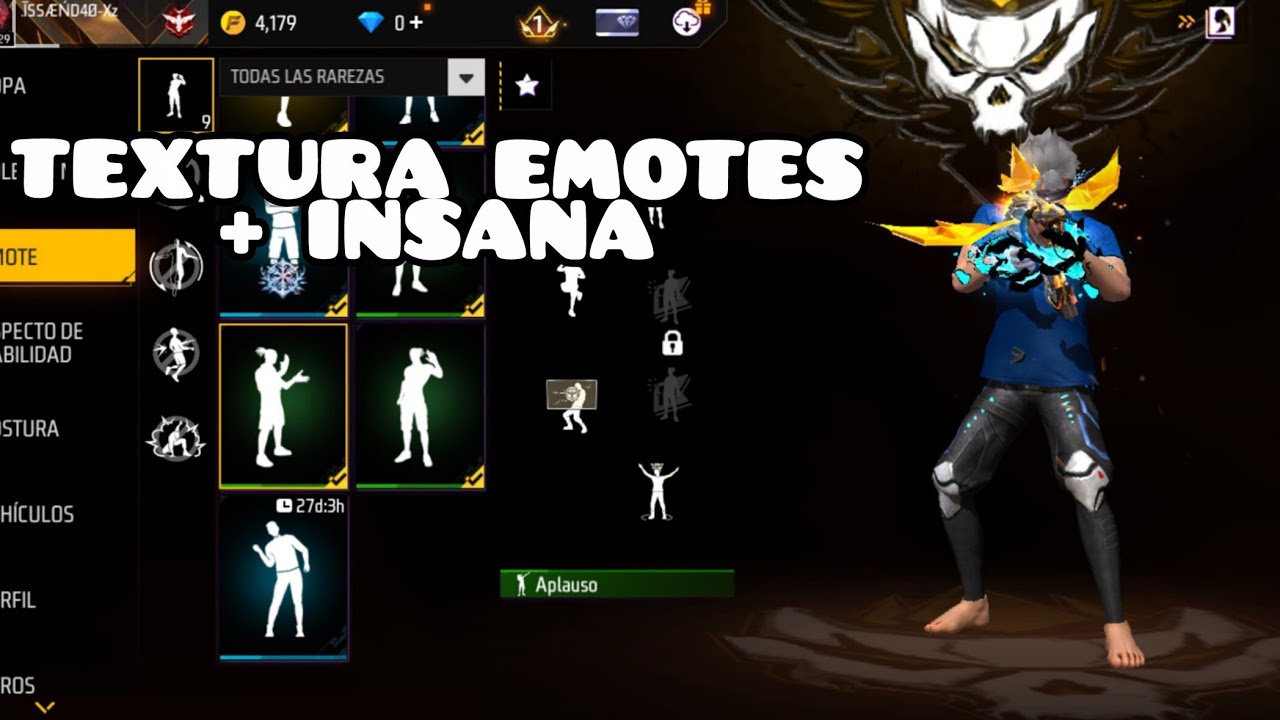 TEXTURA EMOTES + INSANA 😈