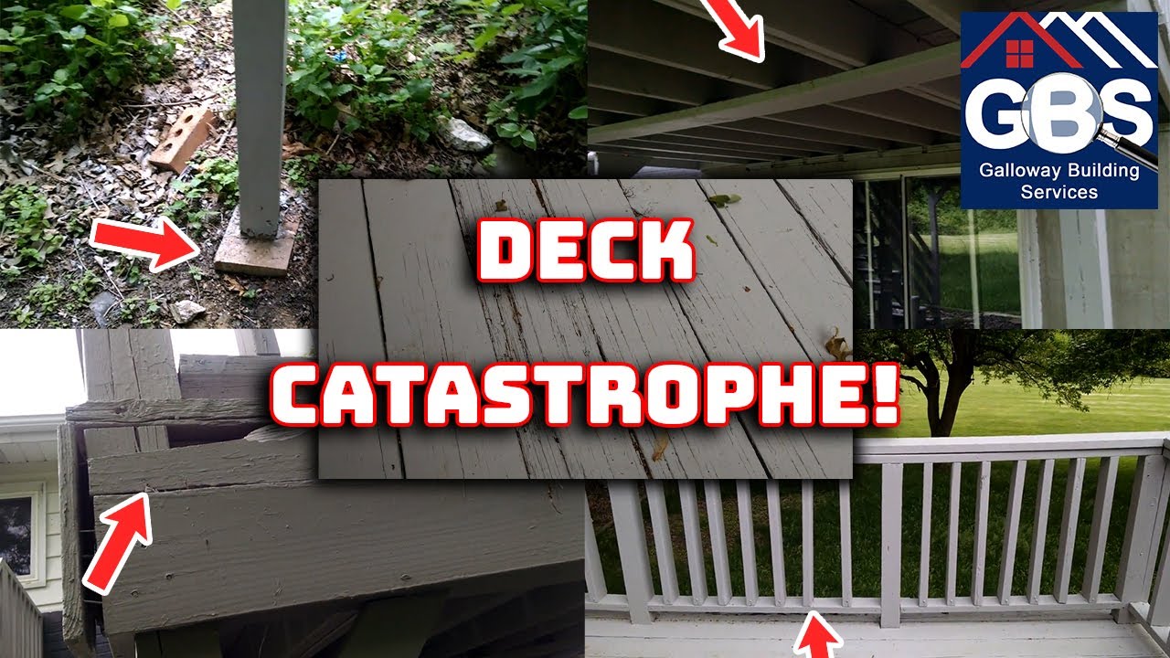 Dangerous Deck Inspection - Catastrophe Waiting to Happen - Galloway Building Services