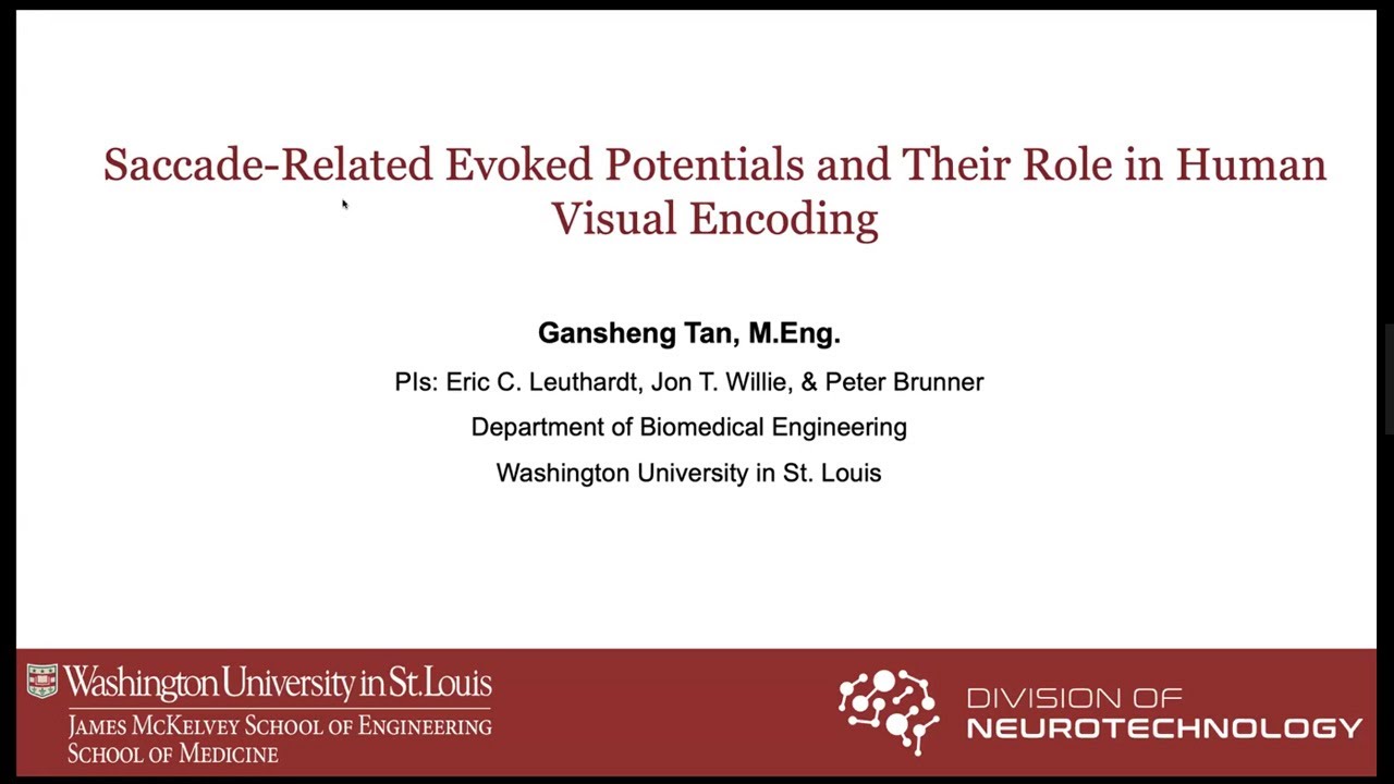 Gansheng Tan: Saccade-Related Evoked Potentials and Their Role in Human Visual Encoding