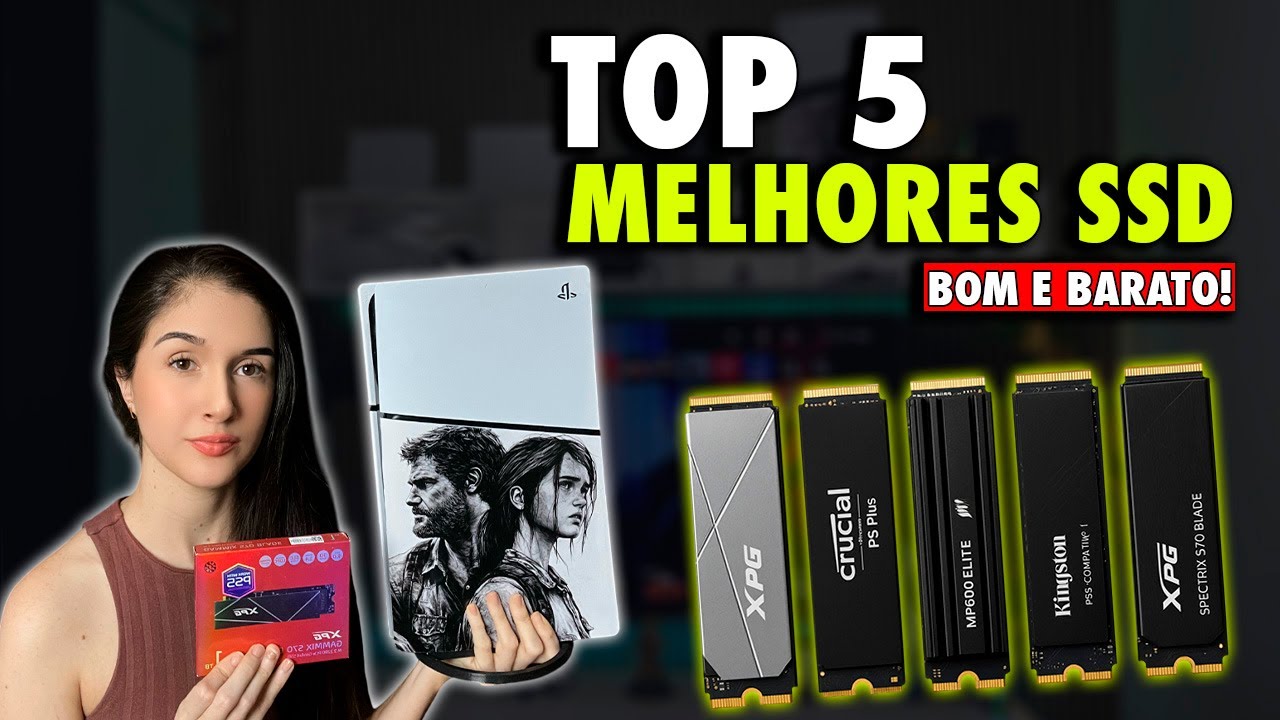 TOP 5 MELHORES SSD NVME PARA PS5! BOM E BARATO 2025!